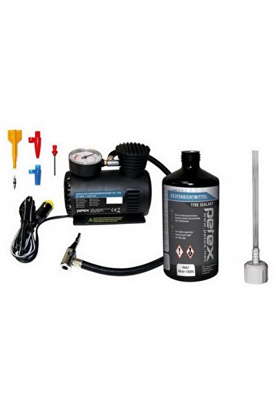 Angels Auto Set reparatie pana cu compresor 12V, 18 bar, set adaptor si solut...