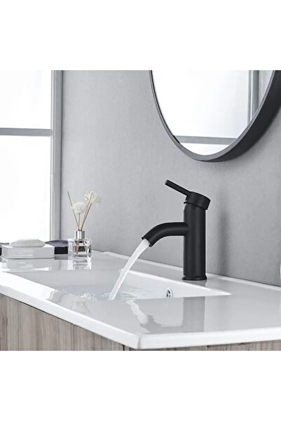 OEM Single Handle Basin Mixer, Black, Ceramic Cartridge