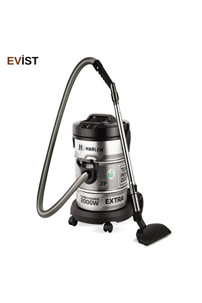 ozbience Geniş Kapasiteli Kuru Vakumlu Elektrikli Süpürge, Metal Kasa, 21L, 2...