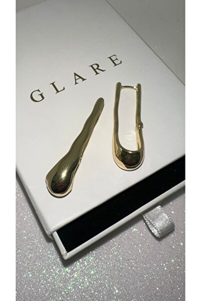 GLARE JEWELRY CO Flowing Model Design Stainless Steel Hoop Earrings