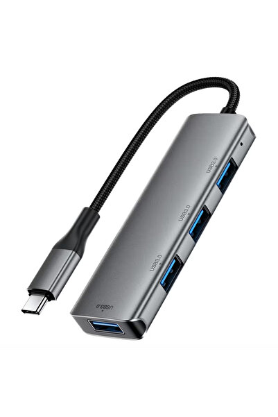 Acefast Hub 4 în 1 (J15) - Type-C la 4x USB3.0, 5Gbps, Plug&Play, Aliaj de al...