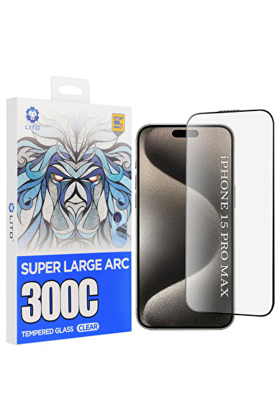 Lito Folie protectie pentru iPhone 15 Pro Max, Transparenta;Antisoc, transpar...
