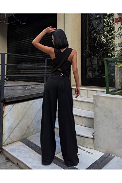 OUZ Γυναικείο Σετ Μπλέιζερ και Παντελόνι Ίσιας Γραμμής – Κομψό Εμφάνιση για τ...