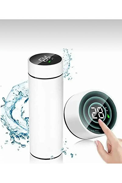 firelux lighter Dereceli Çelik Dijital Led Sıcaklık Göstergeli Akıllı Termos ...