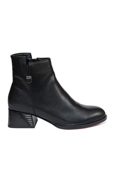 UrbanShoes Botine damă elegante din piele naturală, Pass Colection - 4604 Neg...