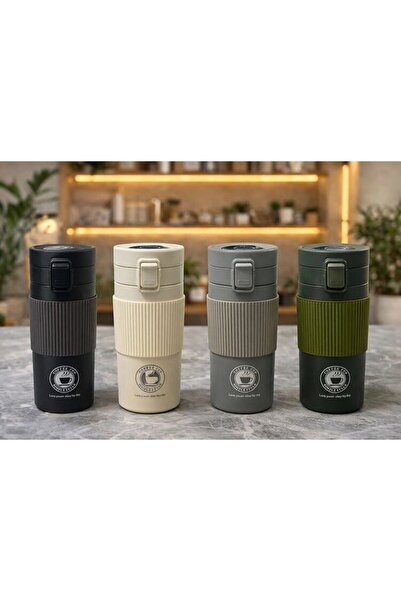 ALVERA COLLECTION 350 مللي كوب ترمس من الفولاذ المقاوم للصدأ - غطاء مانع للتس...