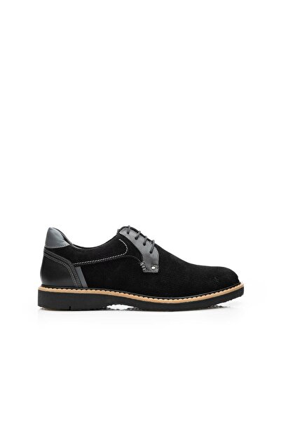 UrbanShoes Pantofi barbati casual din piele naturala Leofex- 590-1 Negru Velur