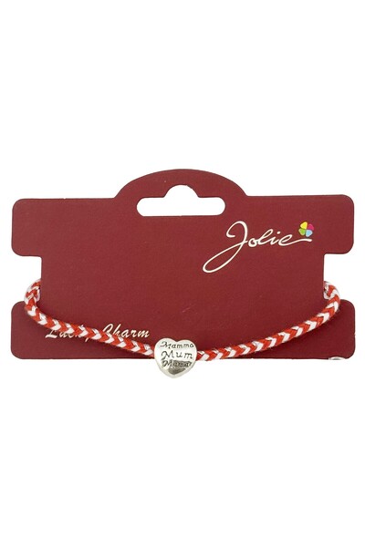SOHO Bratara Martisor Reglabila, Jolie, Model Inima cu inscriptie: Mamma / Mu...