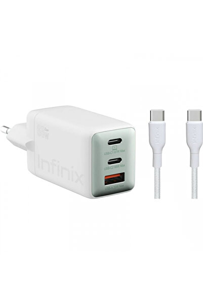 INFINIX Incarcator Retea Cu Cablu USB-C XC07868EU + XDC95, 68W, 6.2A, 1 x USB...
