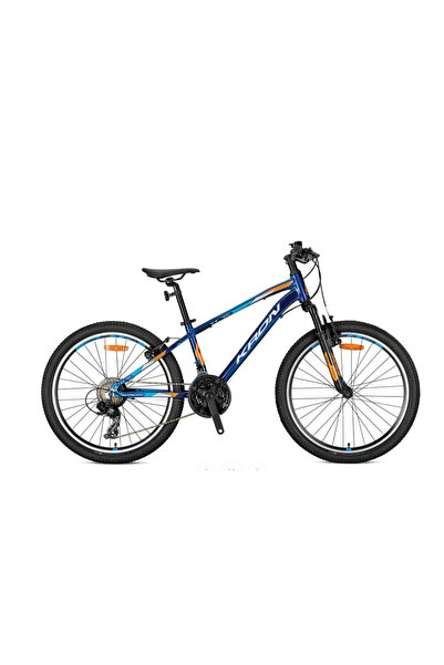 Kron XC75 V-FREN 24 JANT 13cm KADRO LACİVERT-TURUNCU BİSİKLET