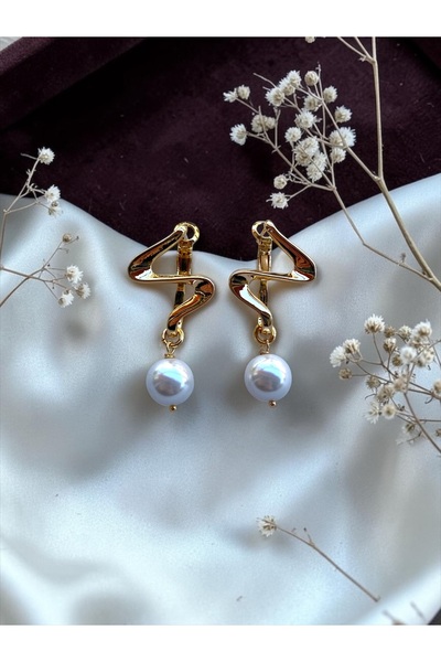FAYRA ACCESSORIES S Model İngiliz Kilit İnci Küpe