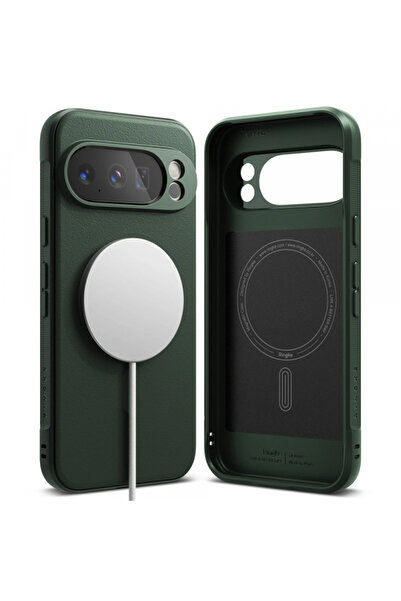 Stef's Cat Husa MagSafe pentru Google Pixel 10 Pro XL, Stef's Cat, Onyx, Verd...