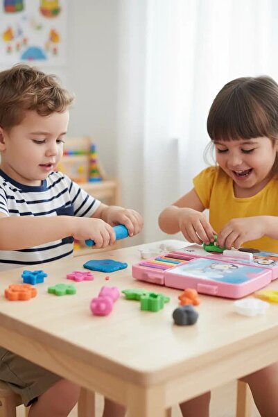 Miniso Lisanslı 24 Renk Oyun Hamuru Seti Pembe – Eğitici ve Yaratıcı Modellem...