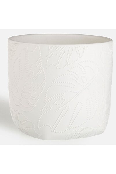 Zâna Casei Λευκή Κεραμική Γλάστρα Μάσκα Ø17x15εκ. - 2.8Λ