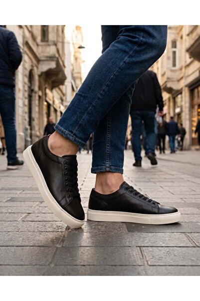 TerziAdemAltun Italian Style Internal and External Natural Laced Leather Men'...