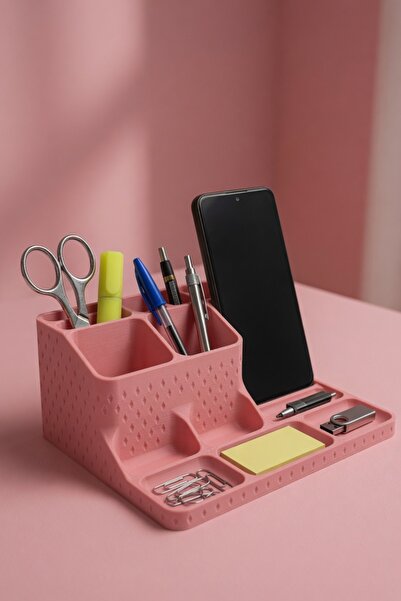 MYCRAFT3D Telefon Standlı Masaüstü Organizer – Kalemlik, Notluk ve Ofis Düzen...