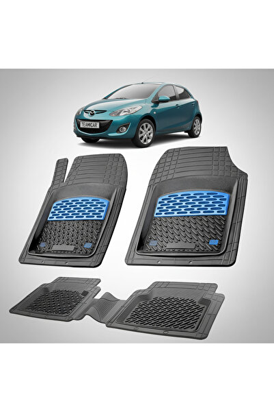 TEAMCAR Covorașe auto compatibile pentru Mazda 2 DE Facelift Hatchback cu 5 u...