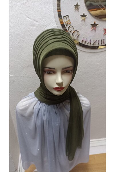 Ergül Duvak عمامة جاهزة موديل سيمزيز موديل سينغل موديل سيرجي باللون الأخضر ال...