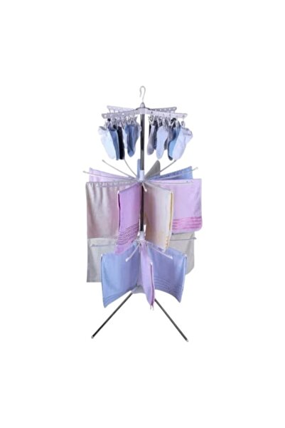 E-ANAMAG Κάθετη απλώστρα ρούχων, πτυσσόμενη, 3 επιπέδων, ύψος 170 εκ., εύκολη...