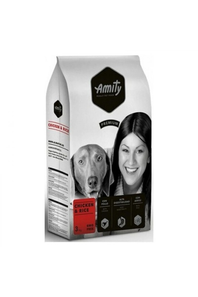 E-ANAMAG Hrana uscata pentru caini Amity Premium Adult, Pui si orez 15 kg