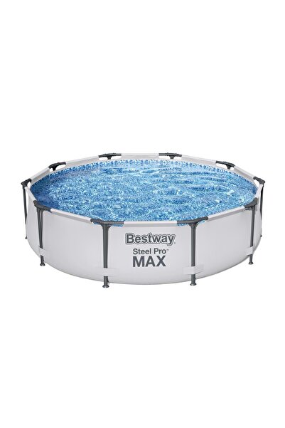 BESTWAY Steel Pro MAX Gölgelikli Yer Üstü Prefabrik Havuz 305cm x 76cm 56406 BW608