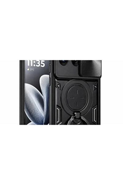 ALC MOBILE Husă compatibilă cu Motorola Edge 70 Fusion, Antișoc, Inel rotativ...