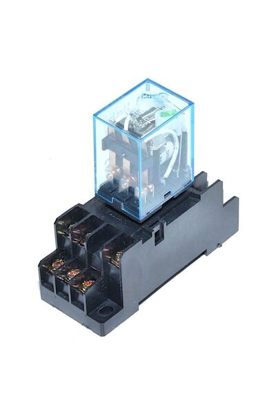 Stef's Cat Releu 48V AC, Elecromagnetic 11 Pini cu Soclu,