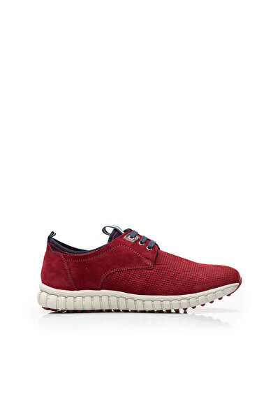 UrbanShoes Pantofi sport barbati din piele naturala, Leofex - 942 visiniu velur