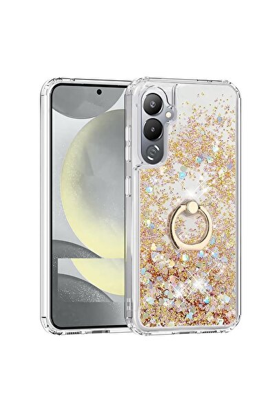 Pilanix Tecno Pova 4 Kılıf Yüzüklü Standlı İçi Sulu Hareketli Milce Kapak