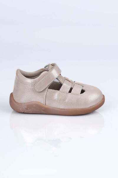Özdamla İ.350 Genuine Leather Sandals-Gold - 25