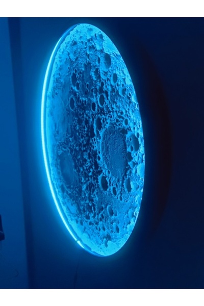 3DreamLab Ay Tablo, RGB LED Aydınlatmalı Duvar Dekorasyonu, Işıklı Dolunay Lamba