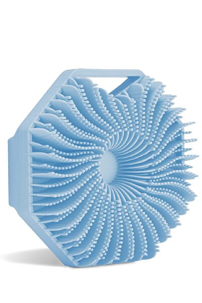 Veluora Silicone Exfoliating Body Brush - Octa Design Blue