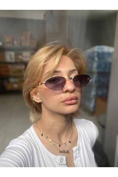 MUADEX Ucci̇ Black Cat Eye Sunglasses