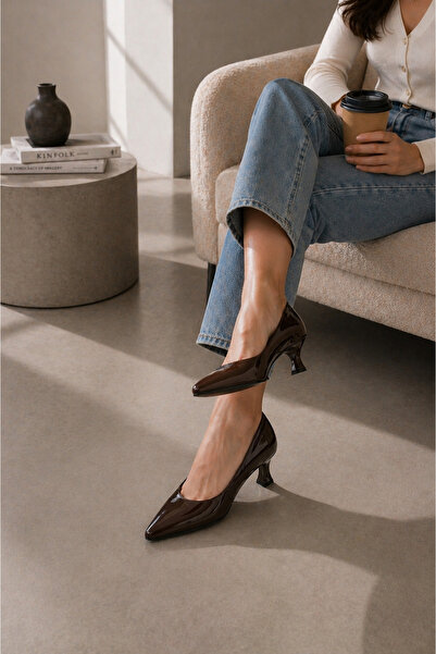 Wild Flower 501 ألف. حذاء My Story Shoes نسائي بكعب متوسط ​​مدبب من الأمام، ح...