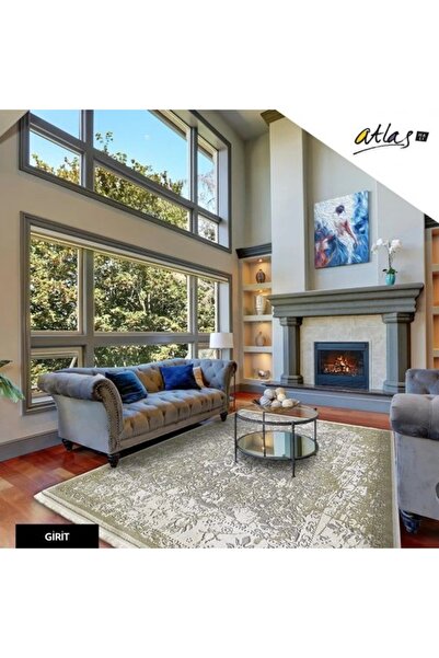 Girit Serisi Krem-Bej-Gri GR13B Modern Dokuma Salon Halısı 200x290