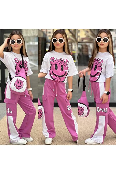 Lucky kidswear SET DE TRENING CU GEANTĂ IMPRIMATĂ SMILE