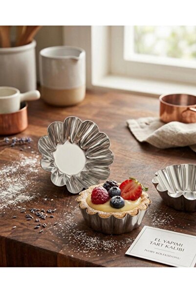 PASTA ADAM PARTİ VE PASTA MALZEMELERİ Tart Kalıbı 3' lü Set - Metal Tart Kalıbı