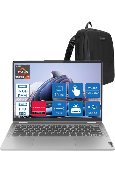 LENOVO Ideapad Flex5 14ABR8 Amd Ryzen 7 5825U 16GB 1tb SSD 14" Wuxga (1920X12...