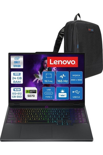 LENOVO Legion 5 15IRX10 Intel Core I7-13650HX Ddr5 24GB 512GB SSD +512GB SSD ...