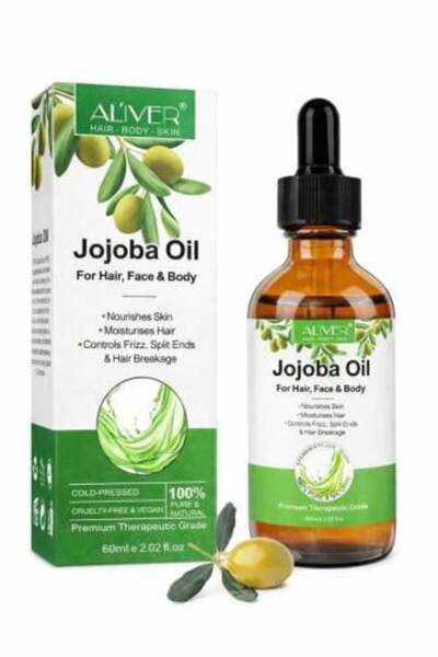 GENERIC4 زيت الجوجوبا النقي والطبيعي 100% للبشرة والوجه والشعر 60 مل