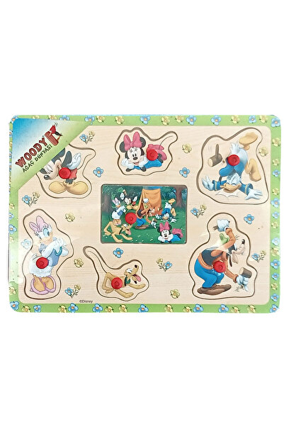 Disney 7-Piece 16X22 cm Detachable Wooden Puzzle Jigsaw Puzzle Pazıl