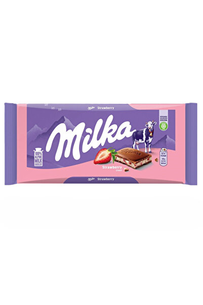 Milka Çilekli Yoğurtlu Çikolata 100 gr