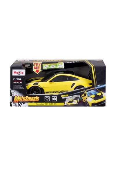 Maisto Mașină cu sunete și lumini Porsche 911 Gt3 Rs Scara 1:24