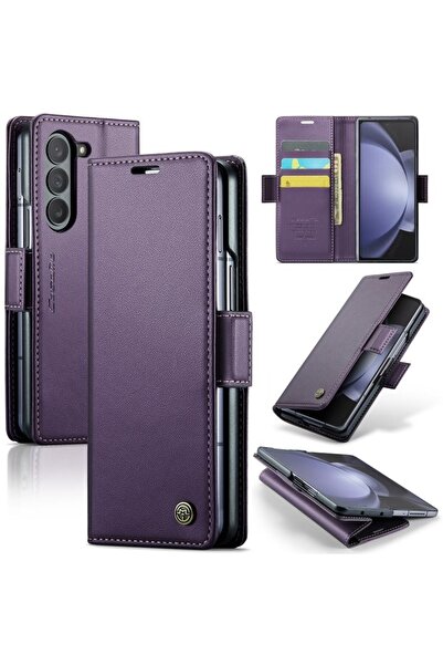 Caseme 023 Luminus Θήκη Πορτοφόλι Purple (Samsung Galaxy Z Fold5 5G)