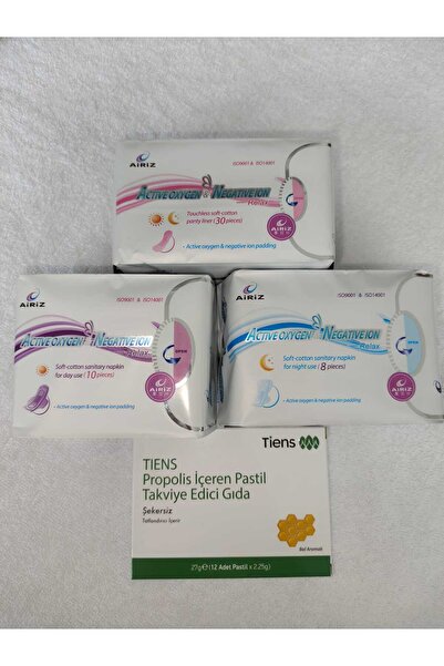 TİENS AİRİZ HİJYENİK PED Ti̇ens 3-Pack Set 1 Day + 1 Night + 1 Daily