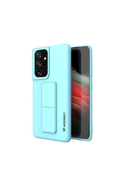 WOZINSKY Kickstand Θήκη Σιλικόνης Back Cover με Stand Στήριξης Blue (Samsung ...