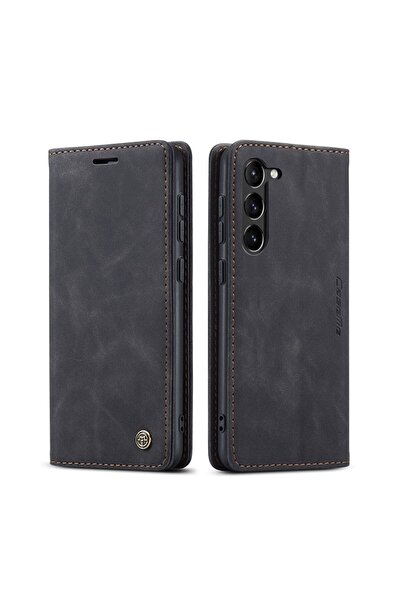 Caseme 013 Retro Θήκη Βιβλίο Black (Samsung Galaxy S23 Plus 5G)