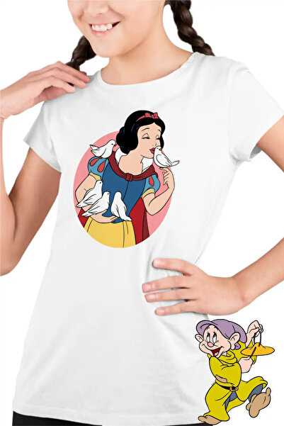 OEM Tricou Copii Fete Alba ca Zapada Porumbei
