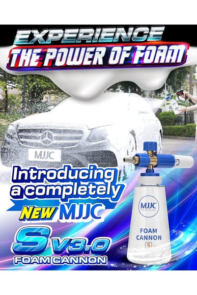 MJJC مدفع رغوة احترافي V3.0 مع موصل سريع مقاس 1/4 بوصة
