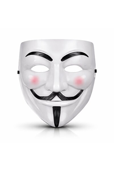 kumkumticaret V Mask Premium Vendetta White Mask (Guy Fawkes Style)
